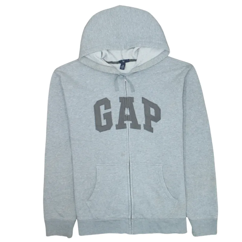 Gap 90's Spellout Full Zip Up Hoodie XLarge Grey sold by Vintage Club