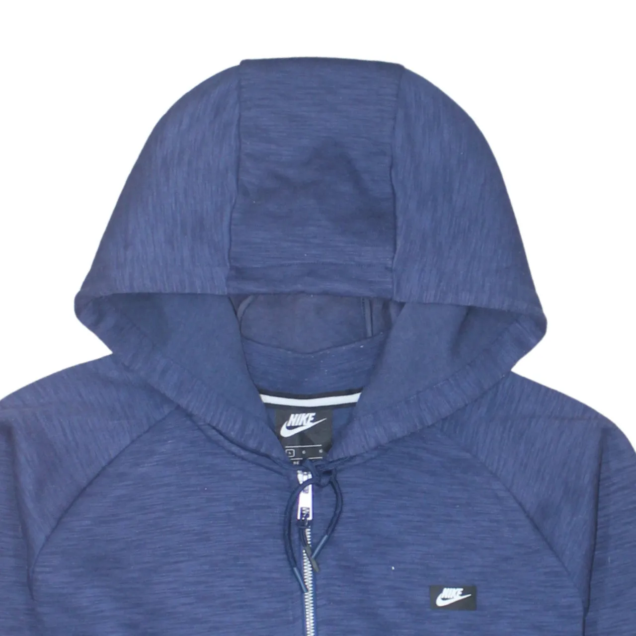 Nike 90's Swoosh Full Zip Up Hoodie Large Navy Blue sold by Vintage Club product image thumbnail 3