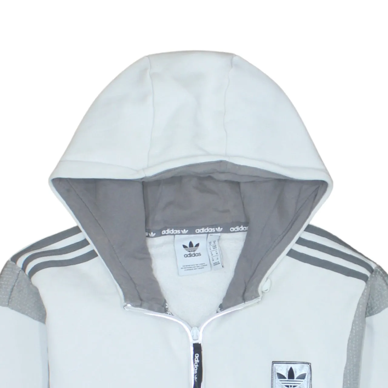 Adidas 90's Lightweight Quarter Zip Hoodie Medium Grey sold by Vintage Club product image thumbnail 3