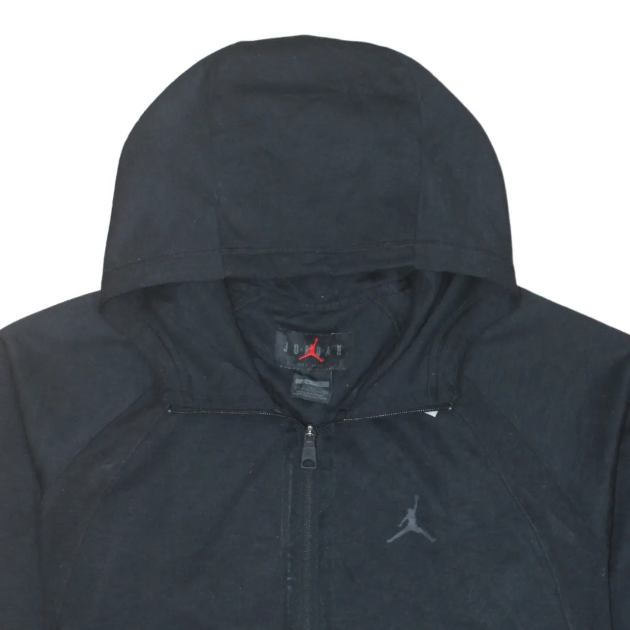 Jordan Black Full Zip Hoodie Men's XXLarge Embroidered Jumpman Logo Dri Fit Training Top sold by Vintage Club product image thumbnail 3