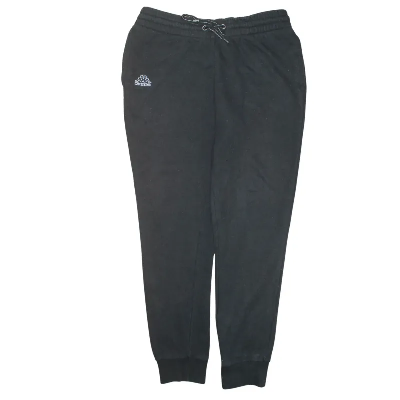 Kappa Black Joggers Men’s 34 Embroidered Logo Elastic Waist Cuffed Sweatpants sold by Vintage Club