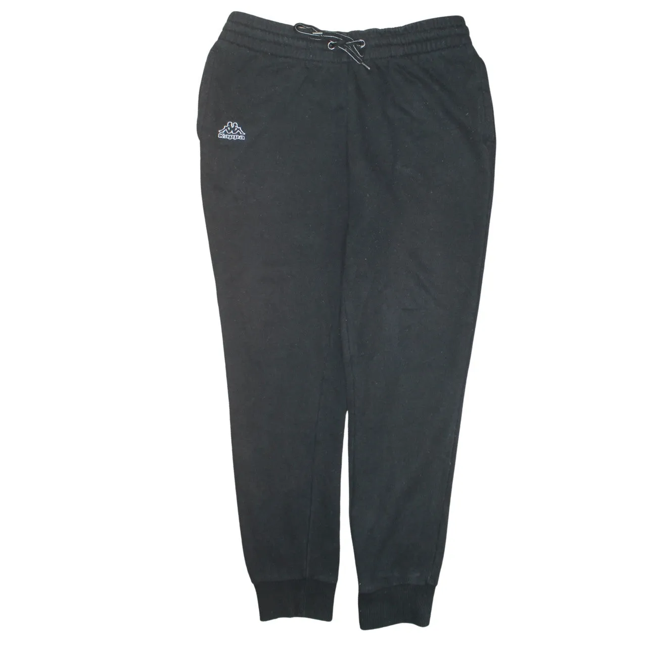 Kappa Black Joggers Men’s 34 Embroidered Logo Elastic Waist Cuffed Sweatpants sold by Vintage Club