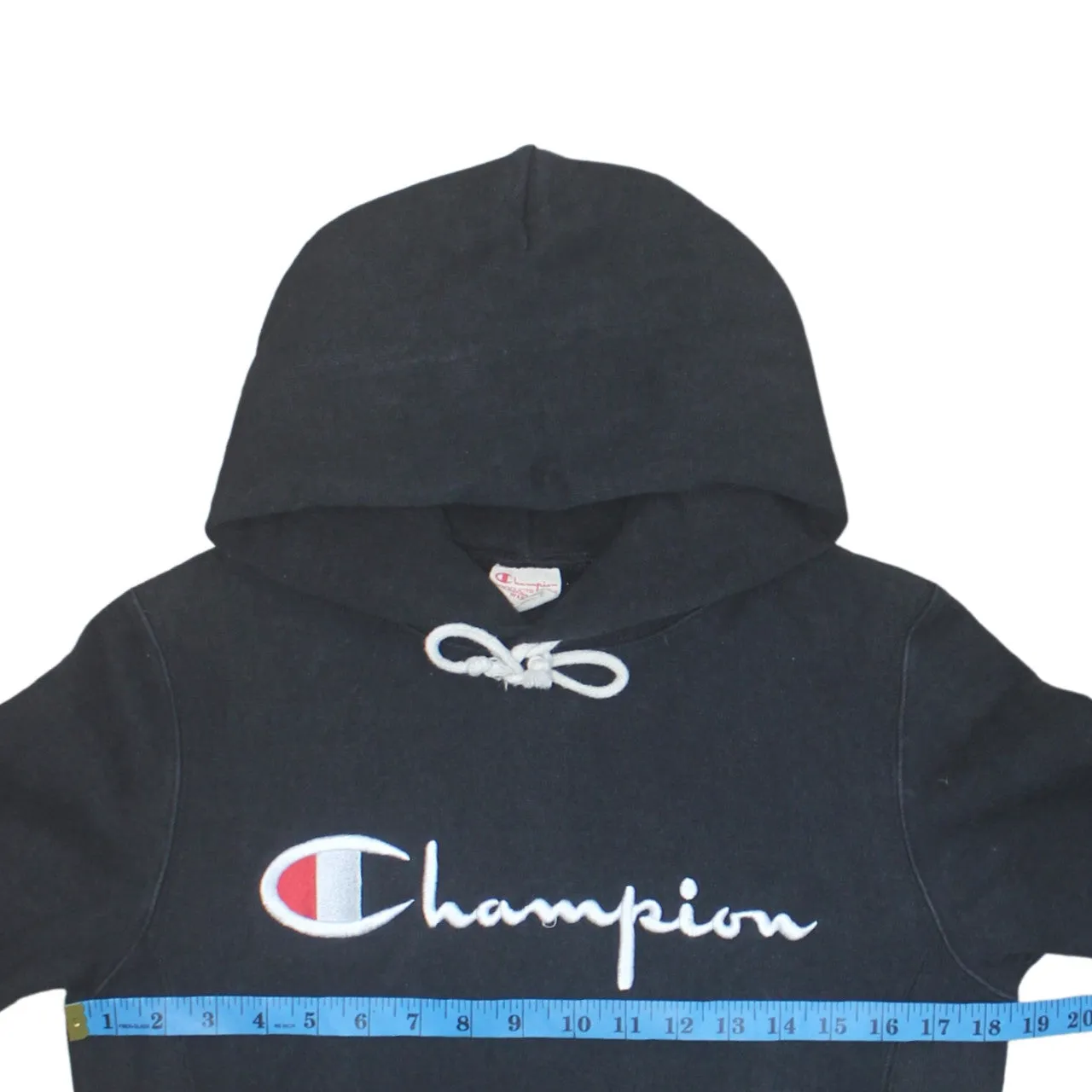 Champion 90's Spellout Pullover Hoodie Small Black sold by Vintage Club product image thumbnail 5