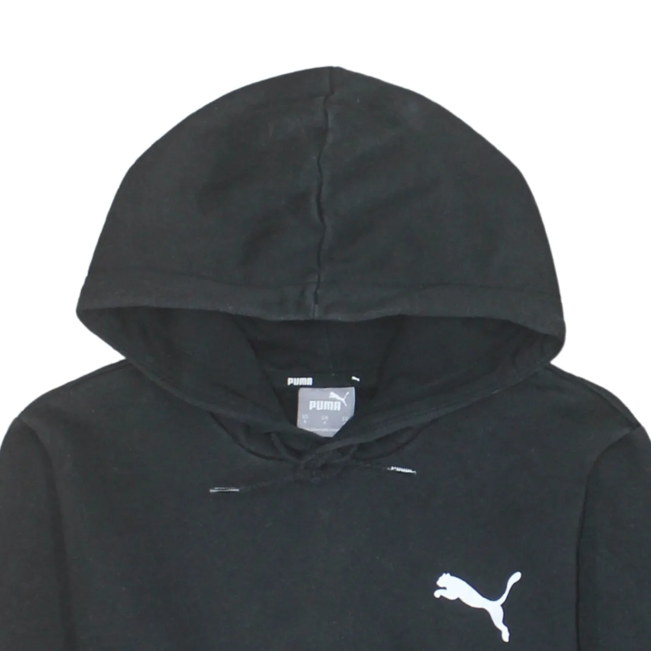 Puma 90's Drawstring Pockets Pullover Hoodie Small Black sold by Vintage Club product image thumbnail 3