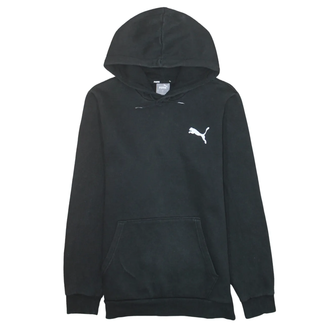 Puma 90's Drawstring Pockets Pullover Hoodie Small Black sold by Vintage Club