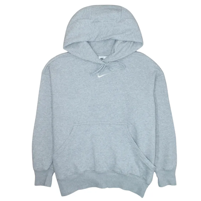 Nike 90's Center Middle Swoosh Pullover Hoodie Medium Grey sold by Vintage Club