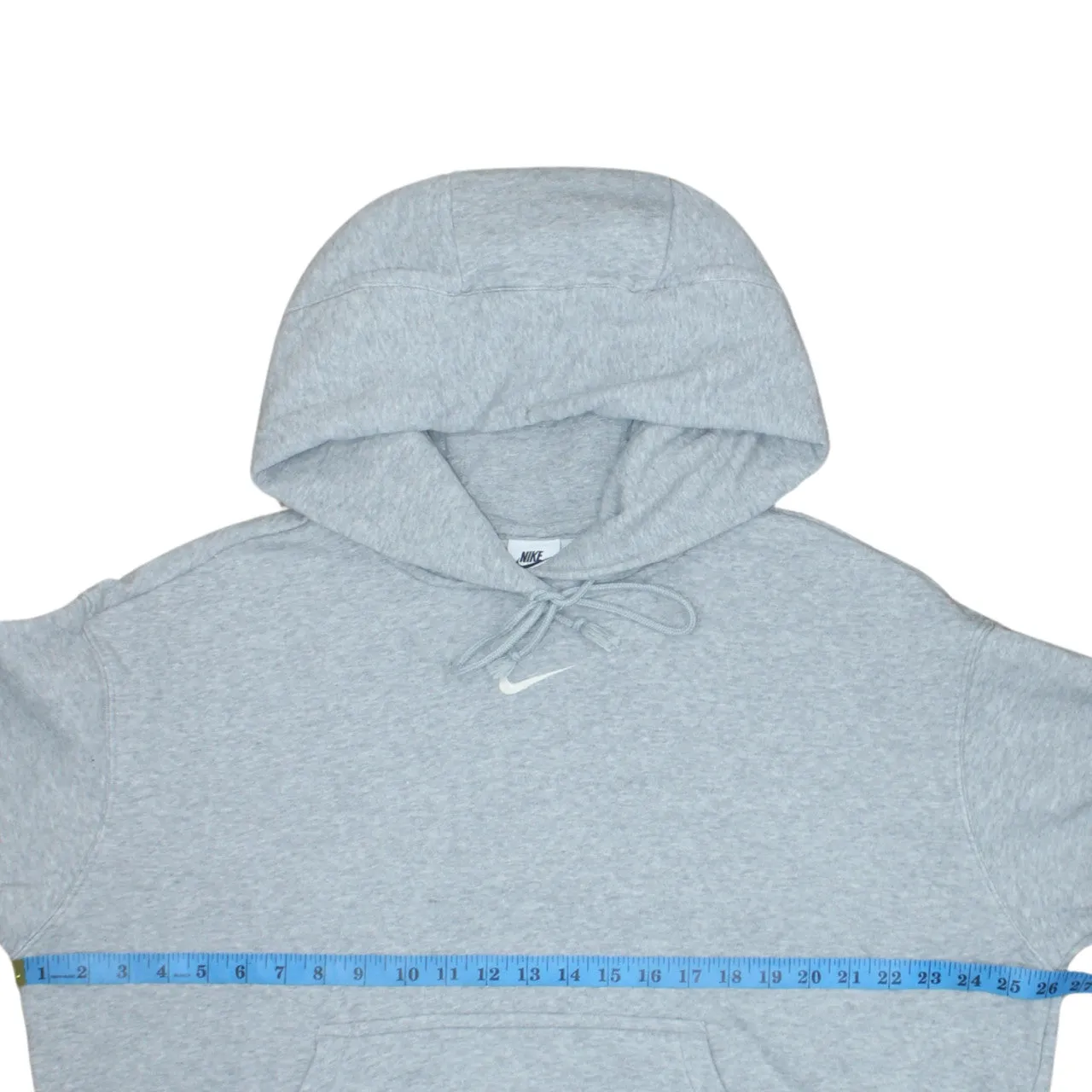Nike 90's Center Middle Swoosh Pullover Hoodie Medium Grey sold by Vintage Club product image thumbnail 5