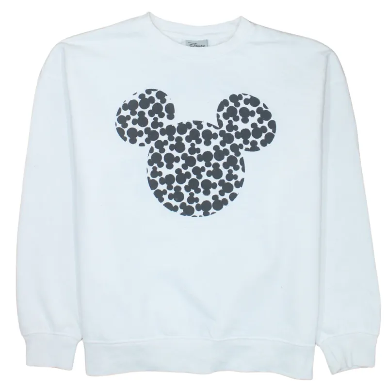Disney 90's Mickey Mouse Crew Neck Sweatshirt Medium White sold by Vintage Club