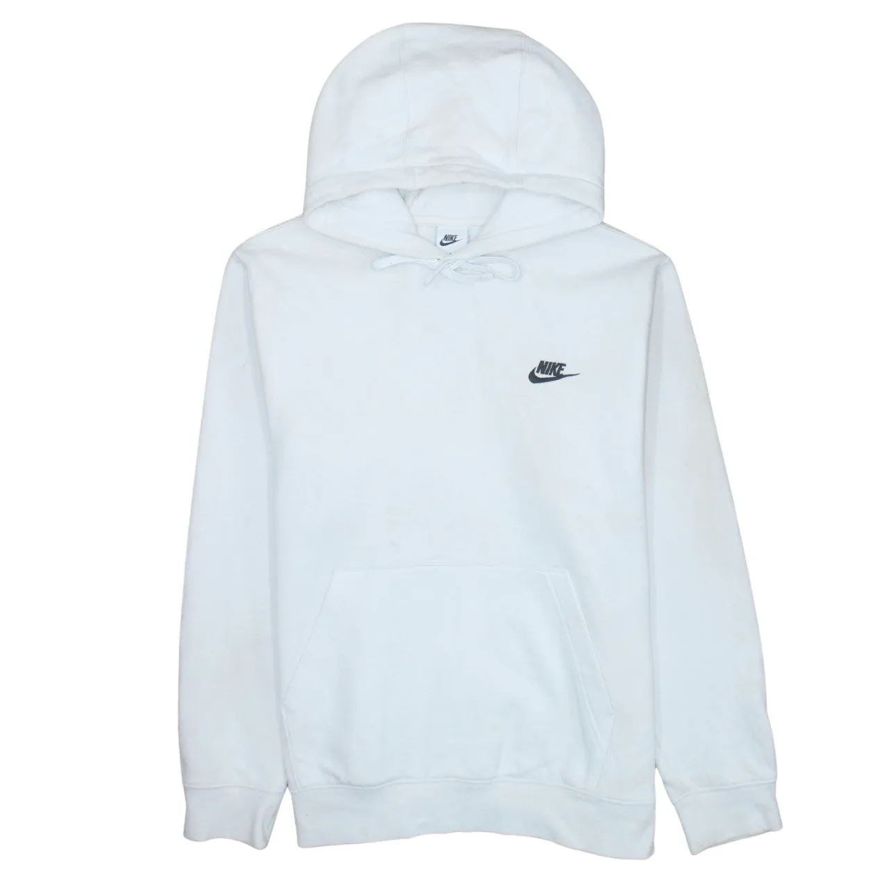 Nike 90's Swoosh Pullover Hoodie Medium White sold by Vintage Club