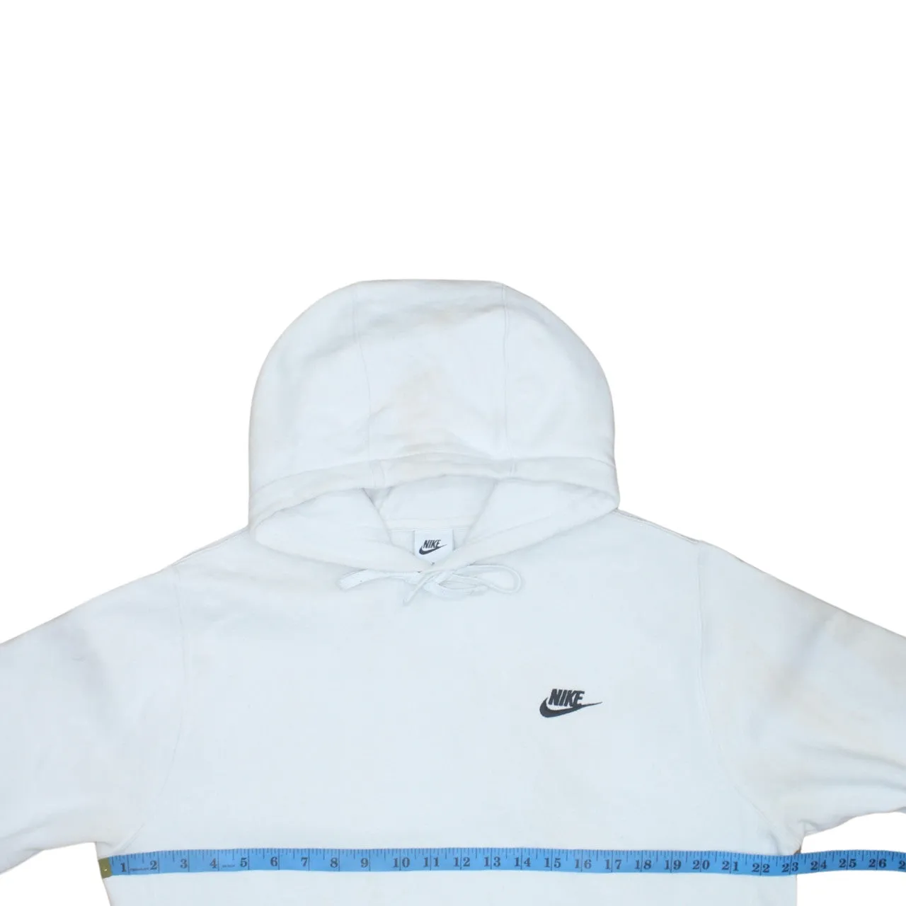Nike 90's Swoosh Pullover Hoodie Medium White sold by Vintage Club product image thumbnail 5