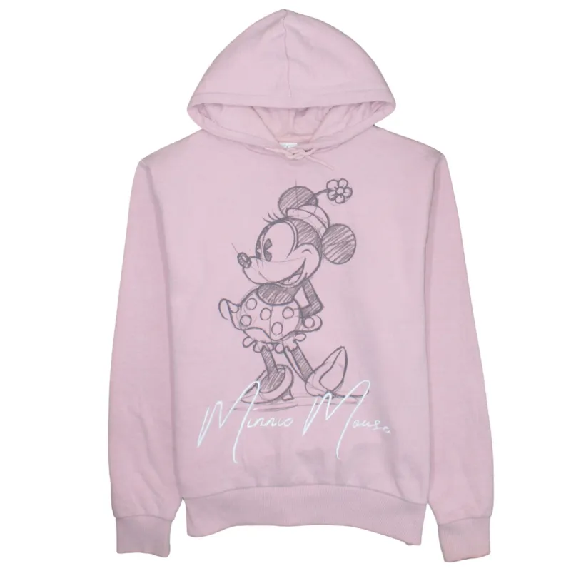 Disney 90's Minnie Mouse Pullover Hoodie Large Pink sold by Vintage Club