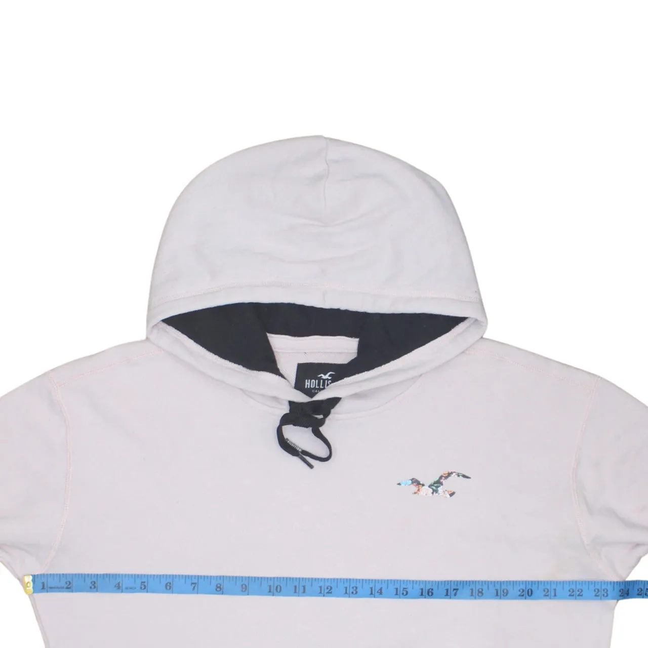 Hollister 90's Drawstring Pockets Pullover Hoodie Medium Pink sold by Vintage Club product image thumbnail 5