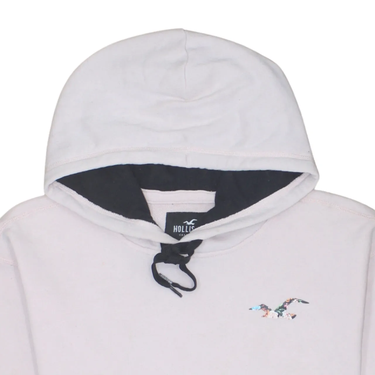 Hollister 90's Drawstring Pockets Pullover Hoodie Medium Pink sold by Vintage Club product image thumbnail 3