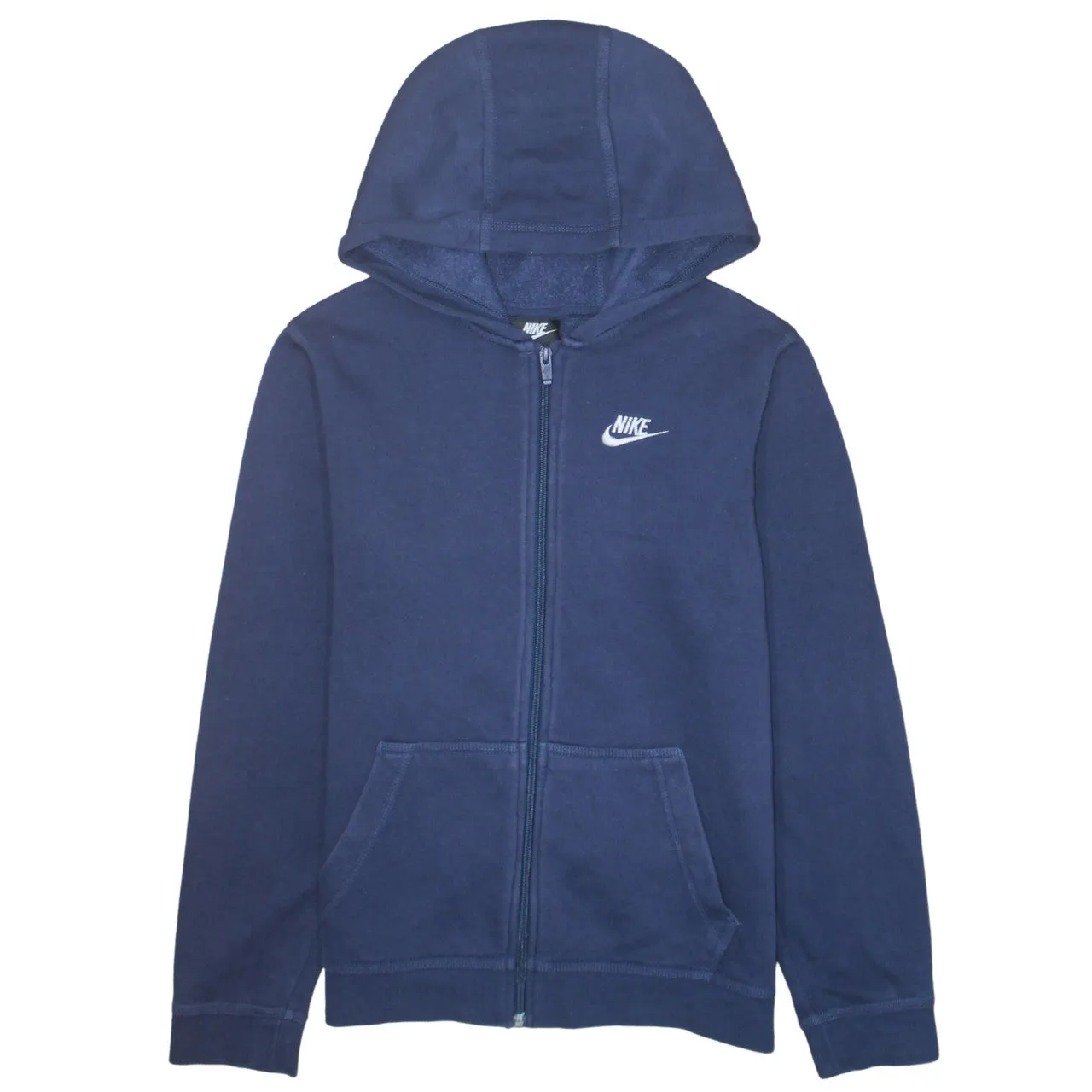 Nike 90's Swoosh Full Zip Up Hoodie XLarge Blue sold by Vintage Club