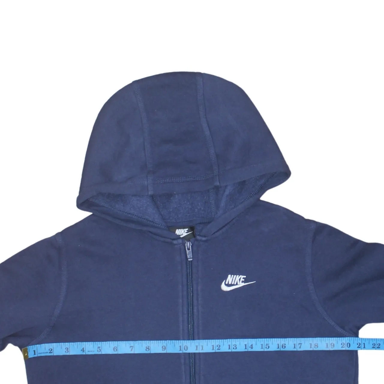Nike 90's Swoosh Full Zip Up Hoodie XLarge Blue sold by Vintage Club product image thumbnail 5