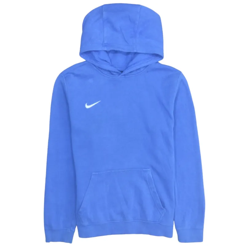 Nike 90's Swoosh Pullover Hoodie XLarge Blue sold by Vintage Club