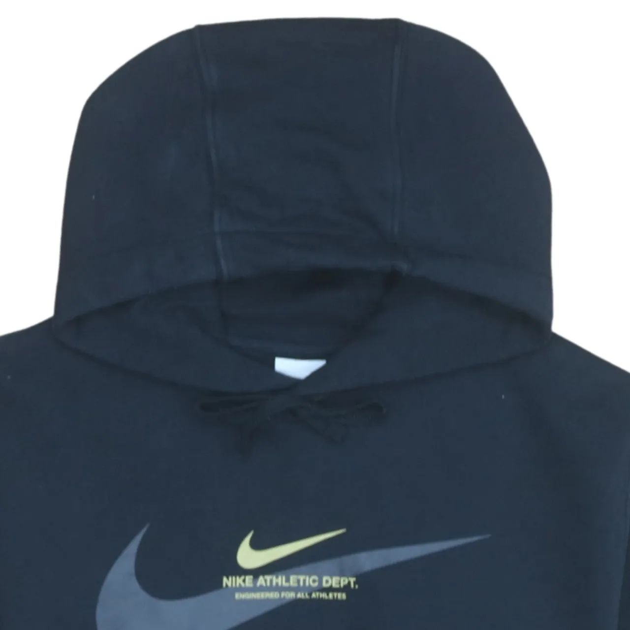 Nike 90's Center Middle Swoosh Pullover Hoodie Small Black sold by Vintage Club product image thumbnail 3
