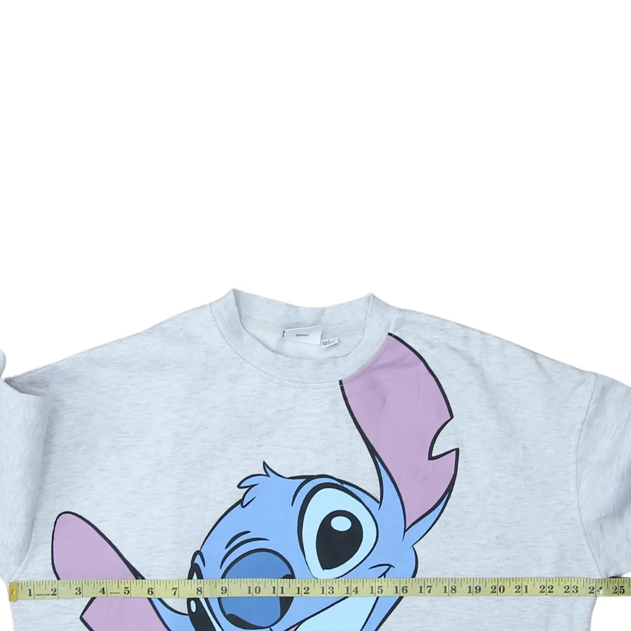 Disney Grey Sweatshirt Women’s Large Stitch Printed Graphic Crewneck Pullover Fleece Top sold by Vintage Club product image thumbnail 5