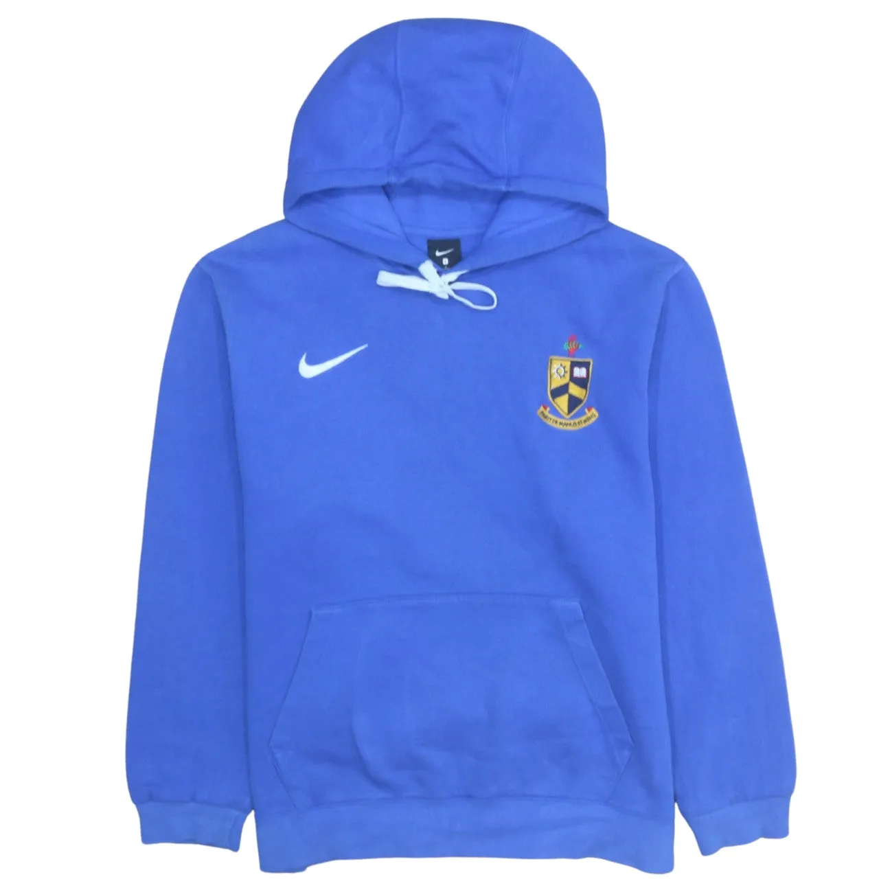 Nike 90's Swoosh Pullover Hoodie Large Blue sold by Vintage Club