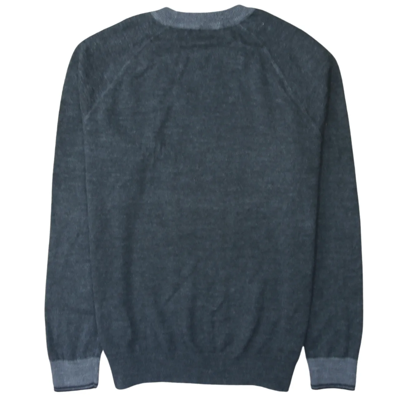 Fred Perry Charcoal Grey Jumper Women's Large Embroidered Laurel Wreath Logo Knit Sweater sold by Vintage Club product image thumbnail 2