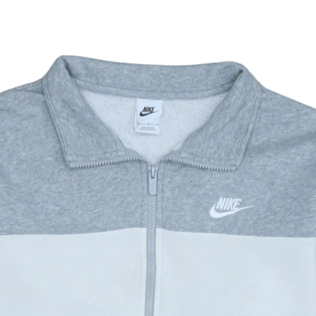 Nike 90's Swoosh Full Zip Up Sweatshirt Medium Grey sold by Vintage Club product image thumbnail 3