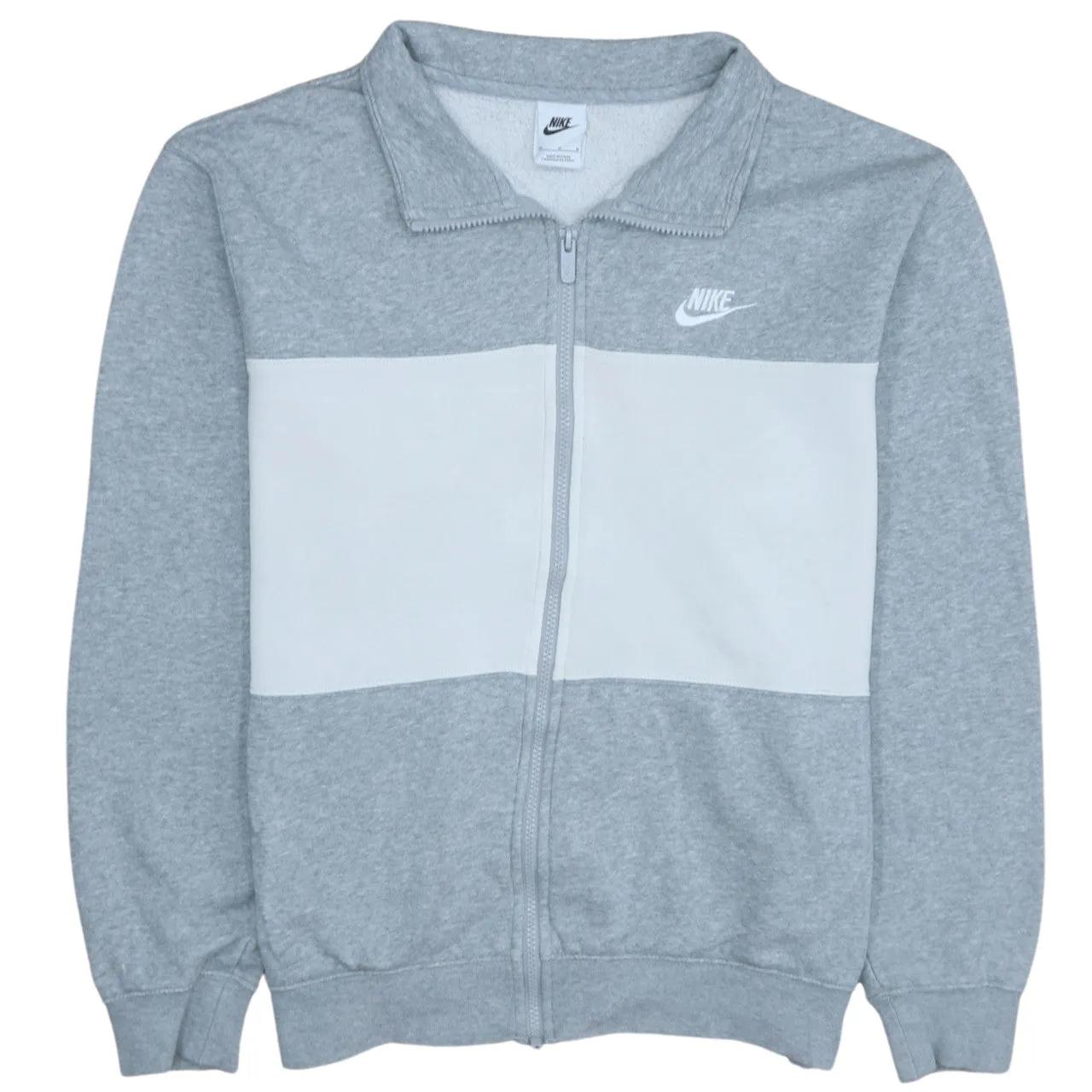 Nike 90's Swoosh Full Zip Up Sweatshirt Medium Grey sold by Vintage Club