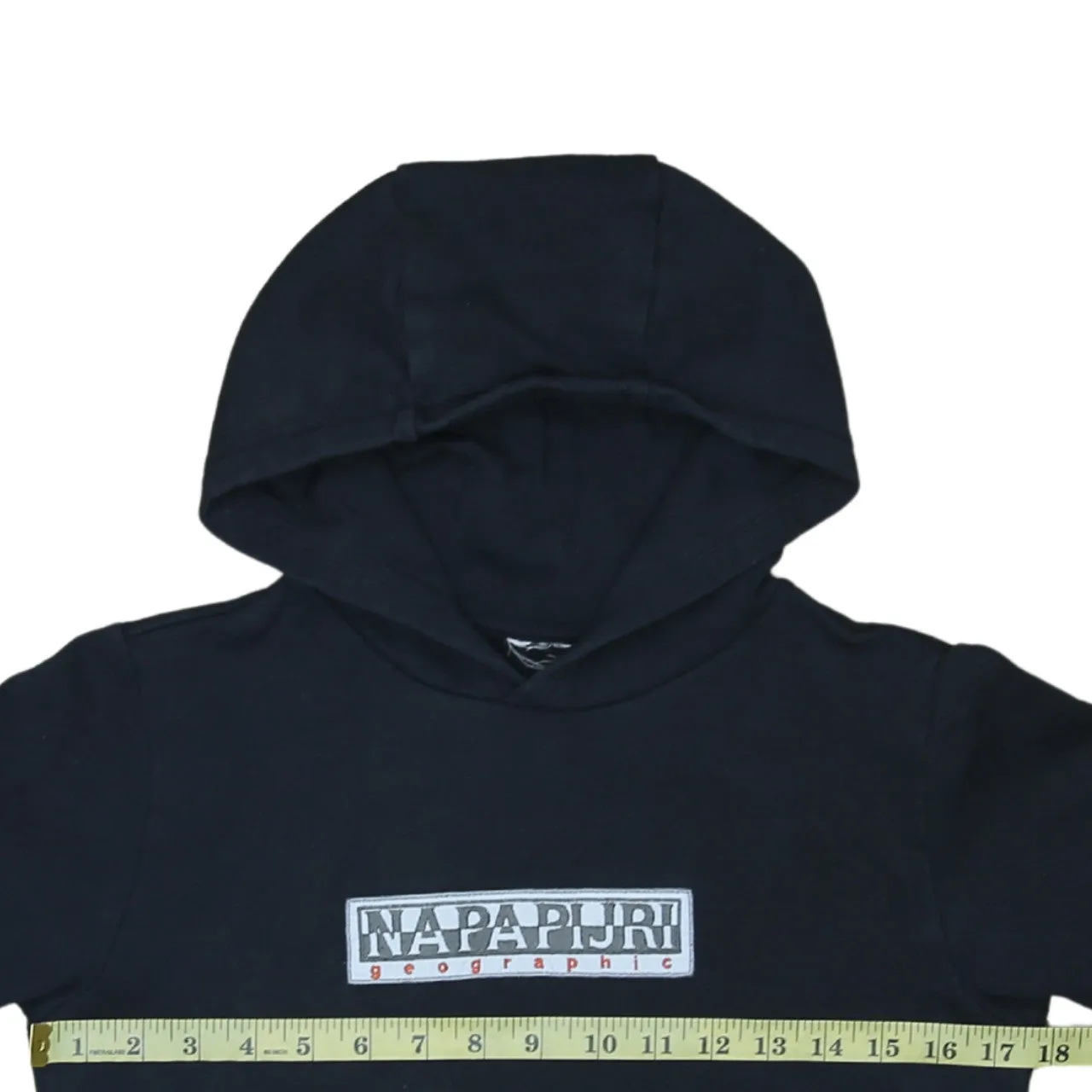 Napapijri 90's Spellout Pullover Hoodie XSmall Black sold by Vintage Club product image thumbnail 5