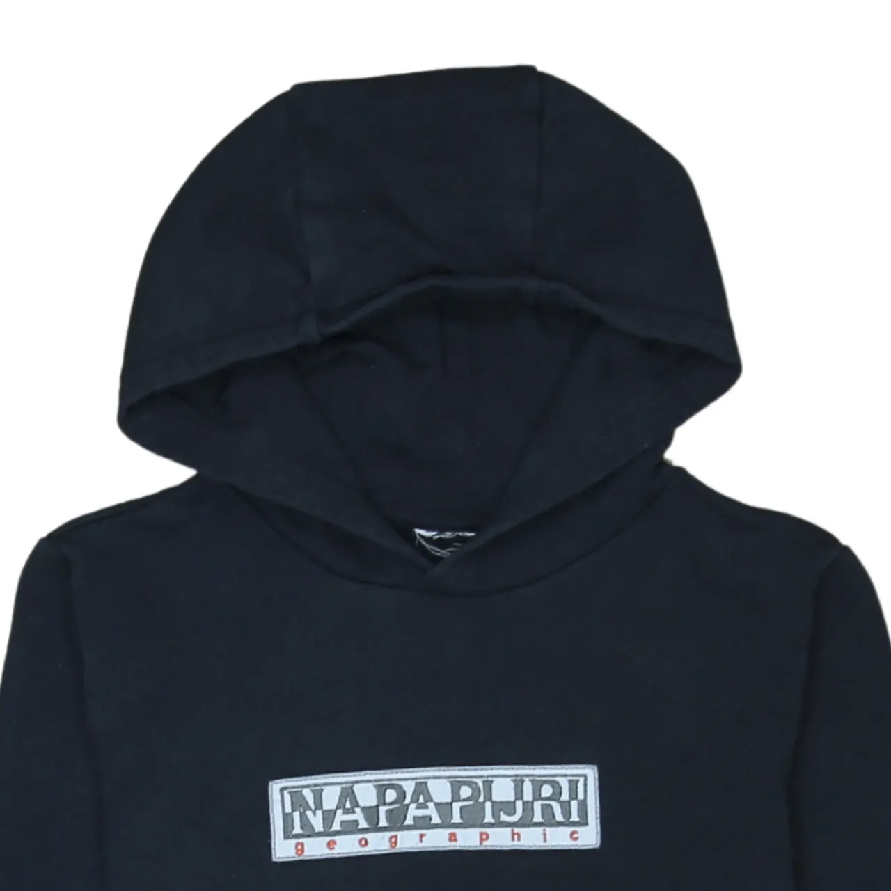 Napapijri 90's Spellout Pullover Hoodie XSmall Black sold by Vintage Club product image thumbnail 3