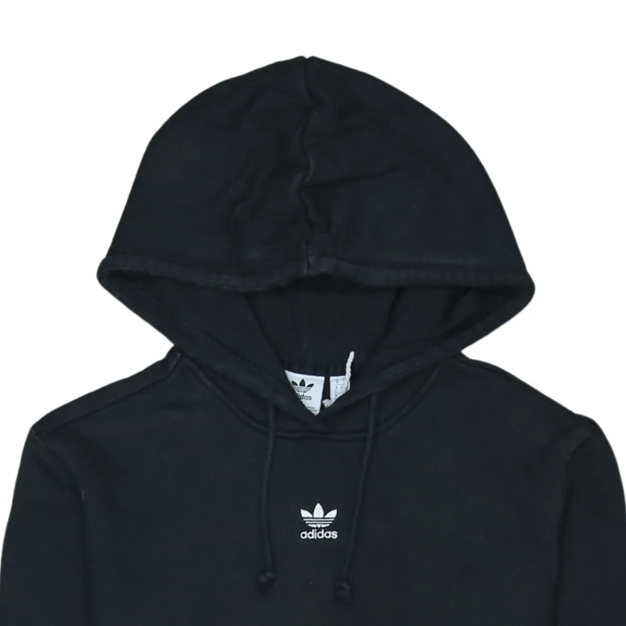 Adidas 90's Drawstring Pockets Pullover Hoodie XSmall Black sold by Vintage Club product image thumbnail 3