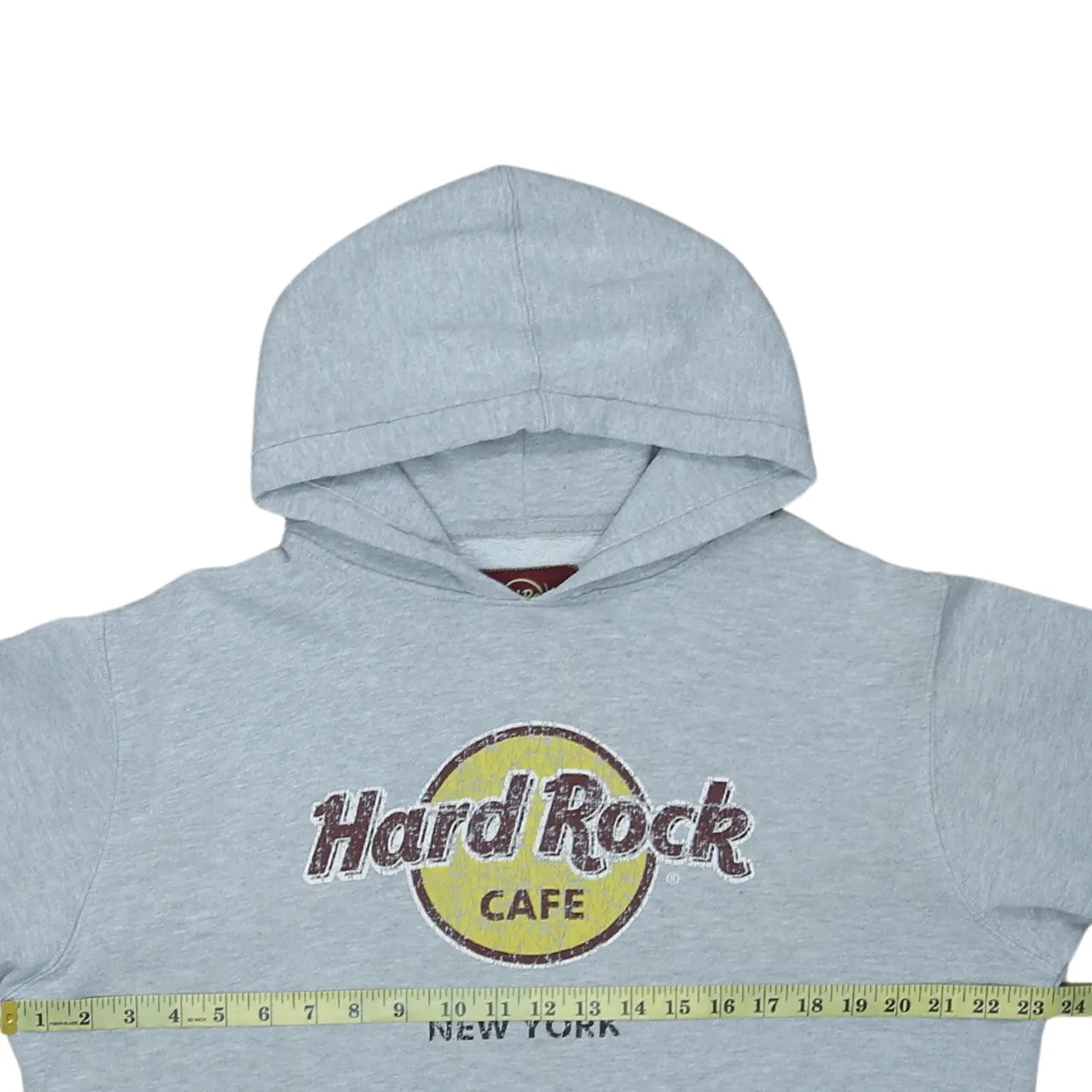 Hard Rock Cafe 90's Spellout Pullover Hoodie Large Grey sold by Vintage Club product image thumbnail 5