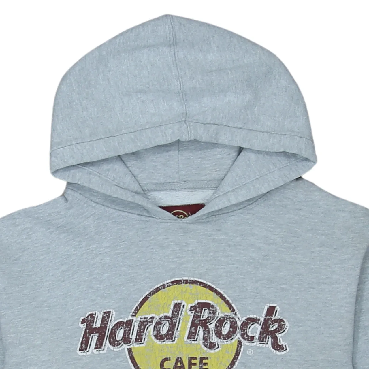 Hard Rock Cafe 90's Spellout Pullover Hoodie Large Grey sold by Vintage Club product image thumbnail 3