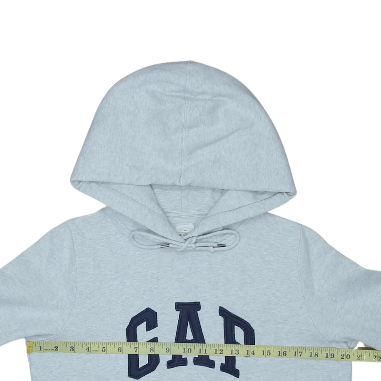 Gap Light Grey Hoodie Women’s Large Embroidered Logo Front Pocket Pullover Sweatshirt sold by Vintage Club product image thumbnail 5