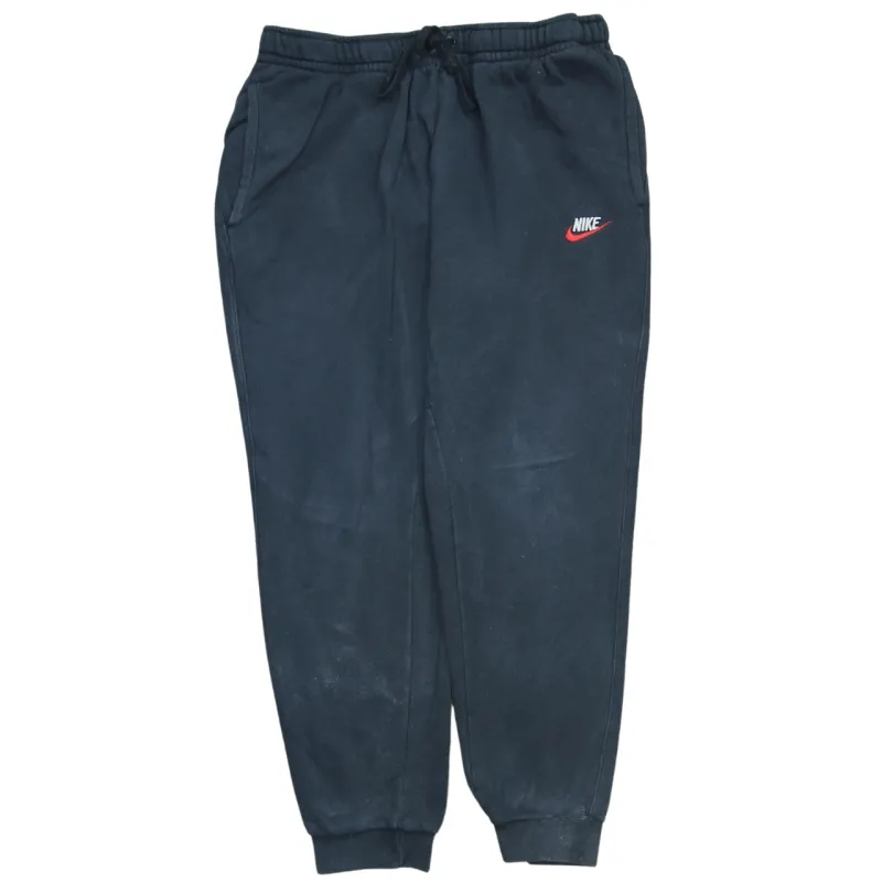 Nike Black Joggers Sweatpants Men's Medium Embroidered Swoosh Elastic Waist Cuffed Legs sold by Vintage Club