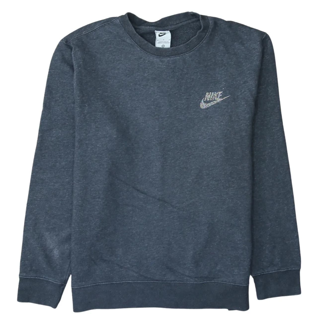 Nike 90's Swoosh Crew Neck Sweatshirt Medium Grey sold by Vintage Club