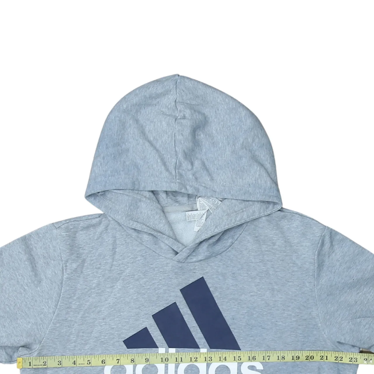 Adidas 90's Spellout Pullover Hoodie Large Grey sold by Vintage Club product image thumbnail 5