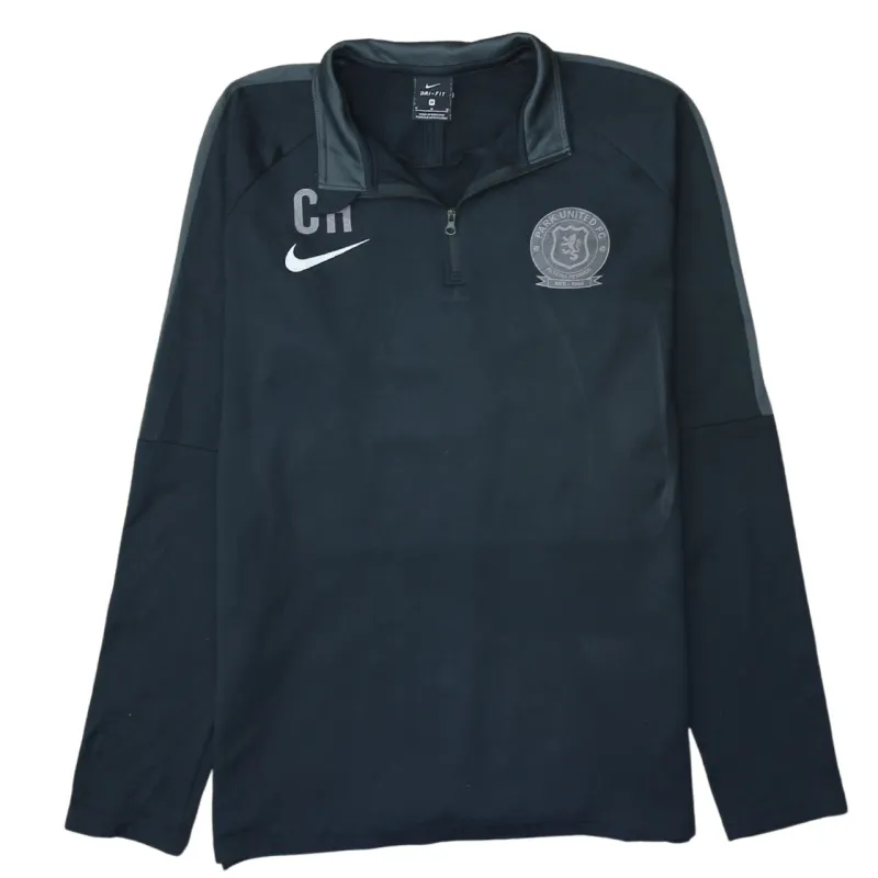 Nike 90's Swoosh Quarter Zip Sweatshirt Medium Black sold by Vintage Club