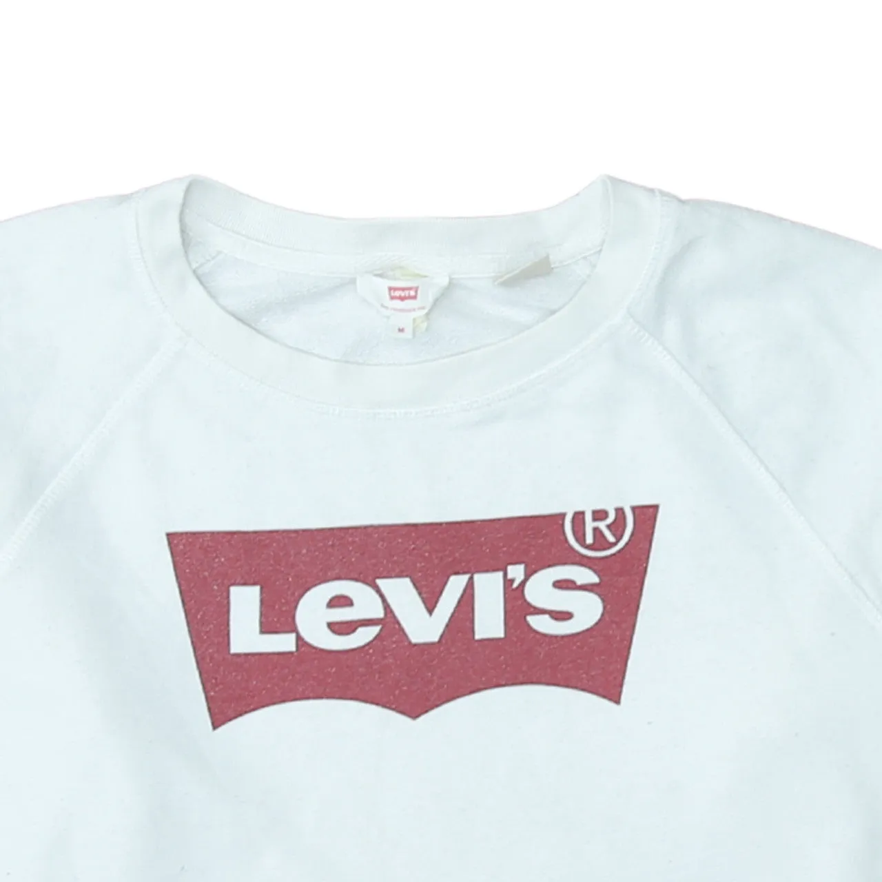 Levi's 90's Spellout Crew Neck Sweatshirt Medium White sold by Vintage Club product image thumbnail 3