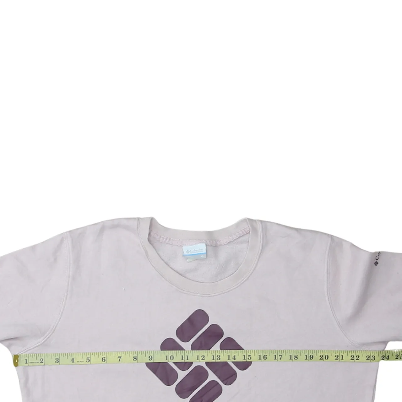 Columbia Light Pink Sweatshirt Women's XLarge Printed Logo Crewneck Pullover Fleece Top sold by Vintage Club product image thumbnail 5
