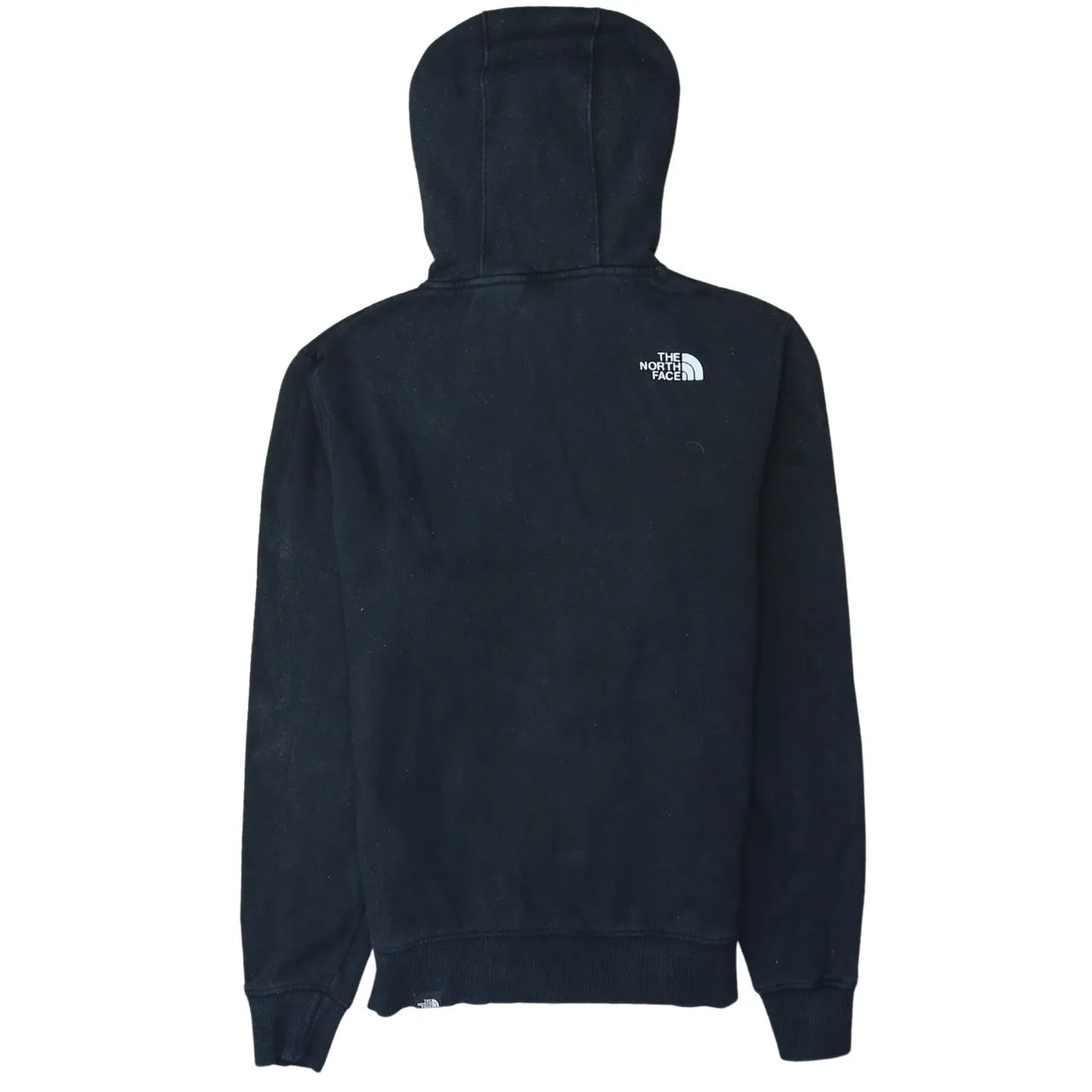 The North Face Black Hoodie Men’s Small Printed Logo Front Pocket Pullover Sweatshirt sold by Vintage Club product image thumbnail 2
