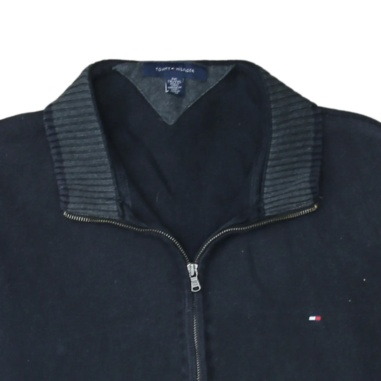 Tommy Hilfiger 90's Lightweight Full Zip Up Sweatshirt XXLarge (2XL) Black sold by Vintage Club product image thumbnail 3