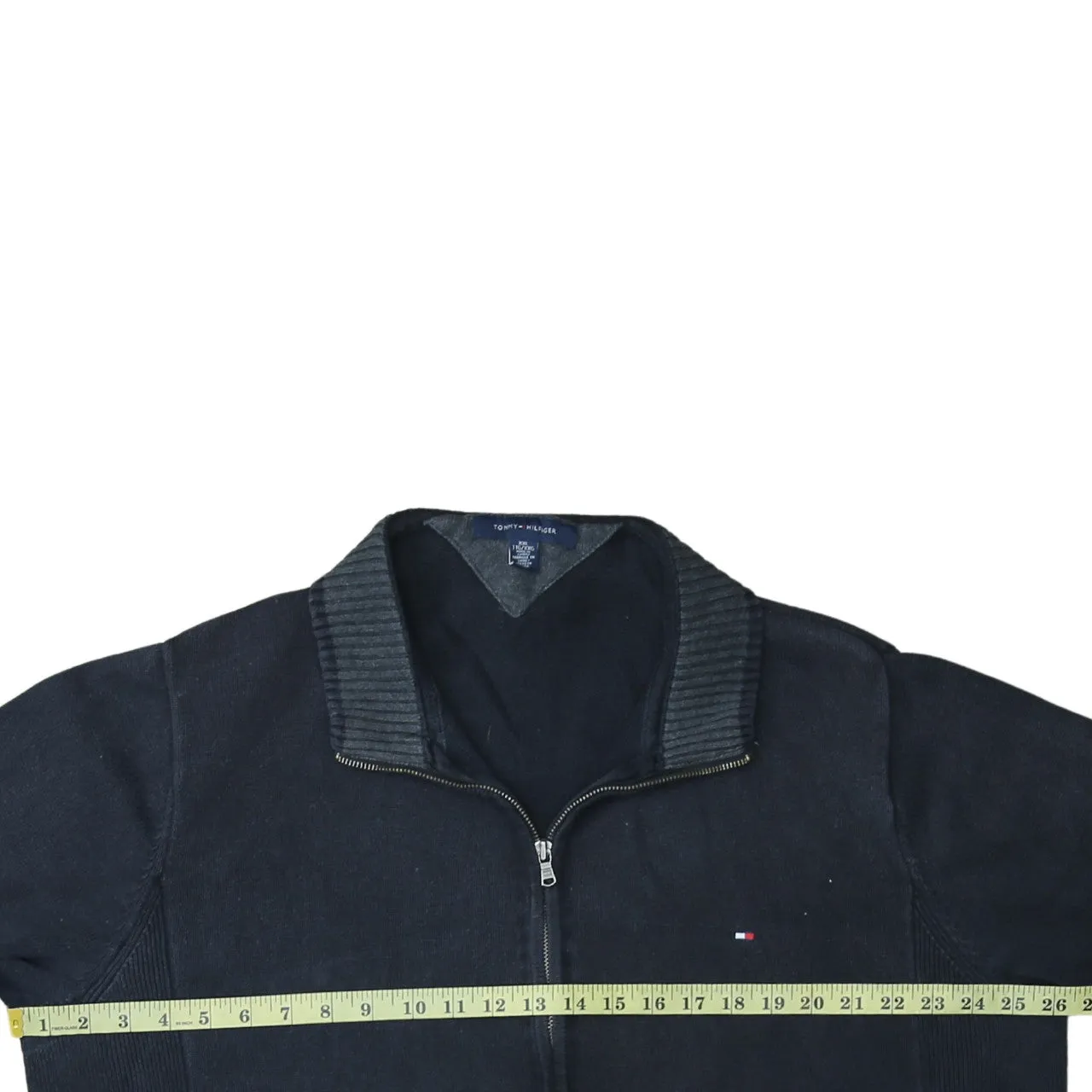 Tommy Hilfiger 90's Lightweight Full Zip Up Sweatshirt XXLarge (2XL) Black sold by Vintage Club product image thumbnail 5