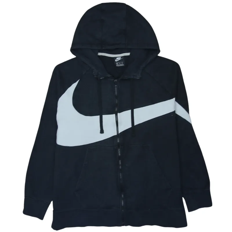 Nike 90's Plain Full Zip Up Hoodie XXLarge (2XL) Black sold by Vintage Club