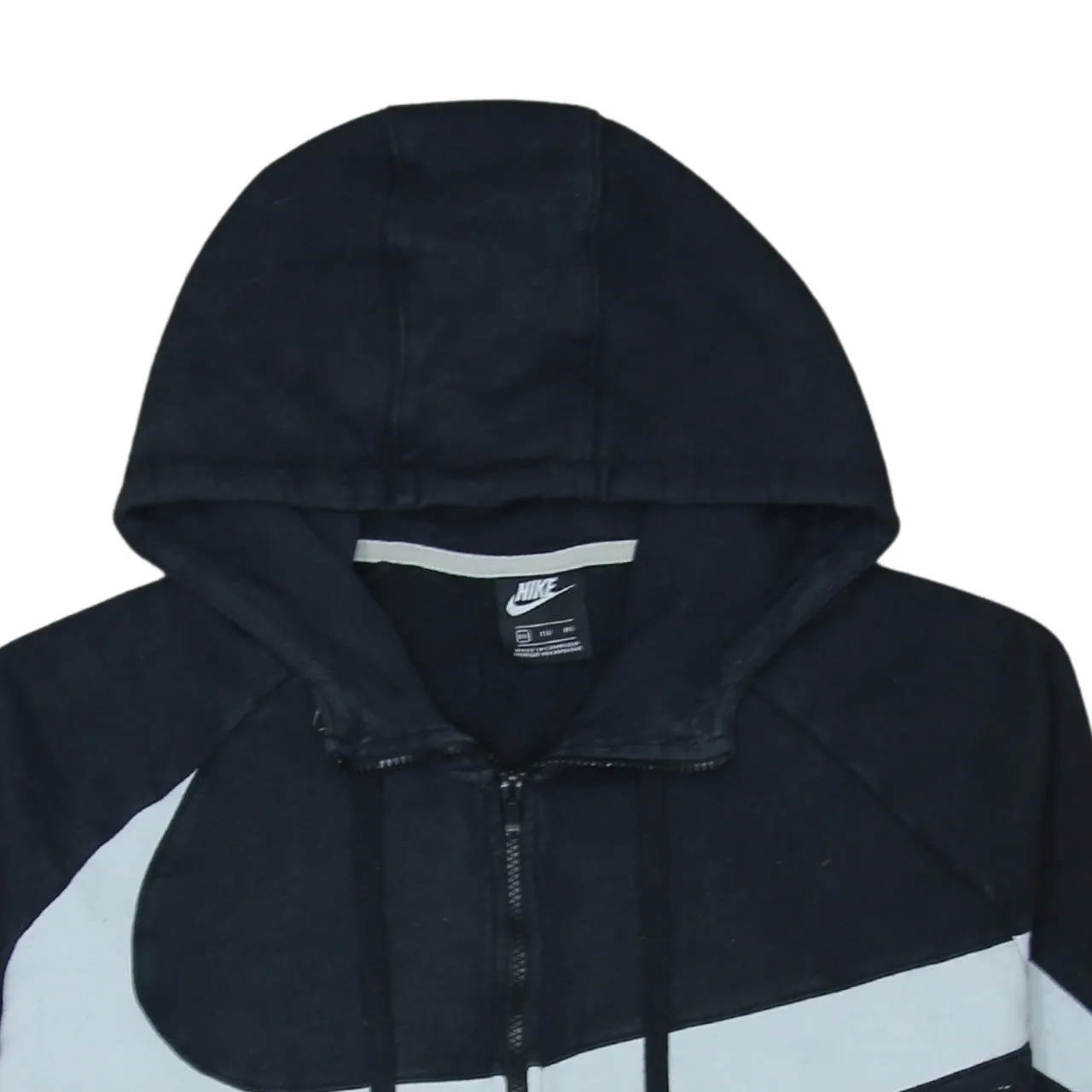Nike 90's Plain Full Zip Up Hoodie XXLarge (2XL) Black sold by Vintage Club product image thumbnail 3