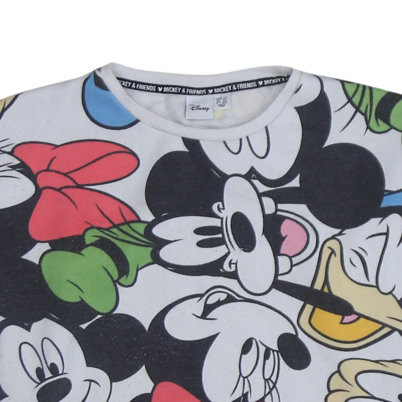 Disney 90's Plain Crew Neck Sweatshirt Large White sold by Vintage Club product image thumbnail 3
