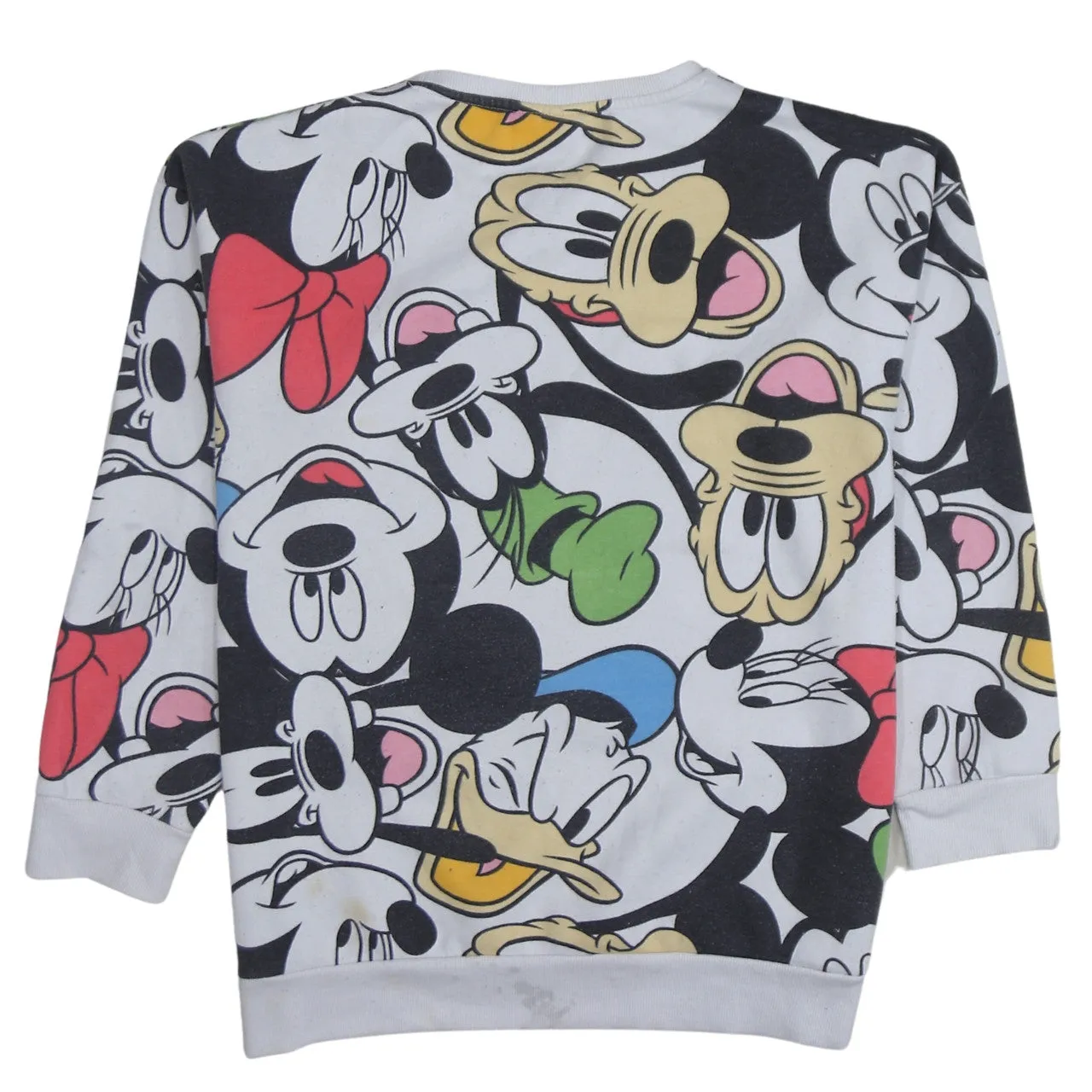 Disney 90's Plain Crew Neck Sweatshirt Large White sold by Vintage Club product image thumbnail 2