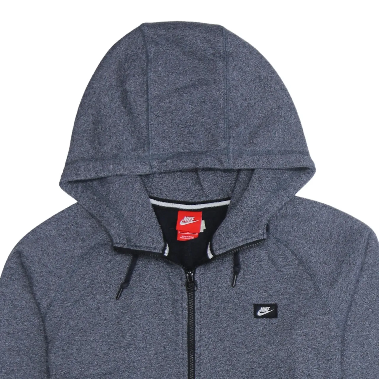 Nike 90's Swoosh Full Zip Up Hoodie Large Grey sold by Vintage Club product image thumbnail 3