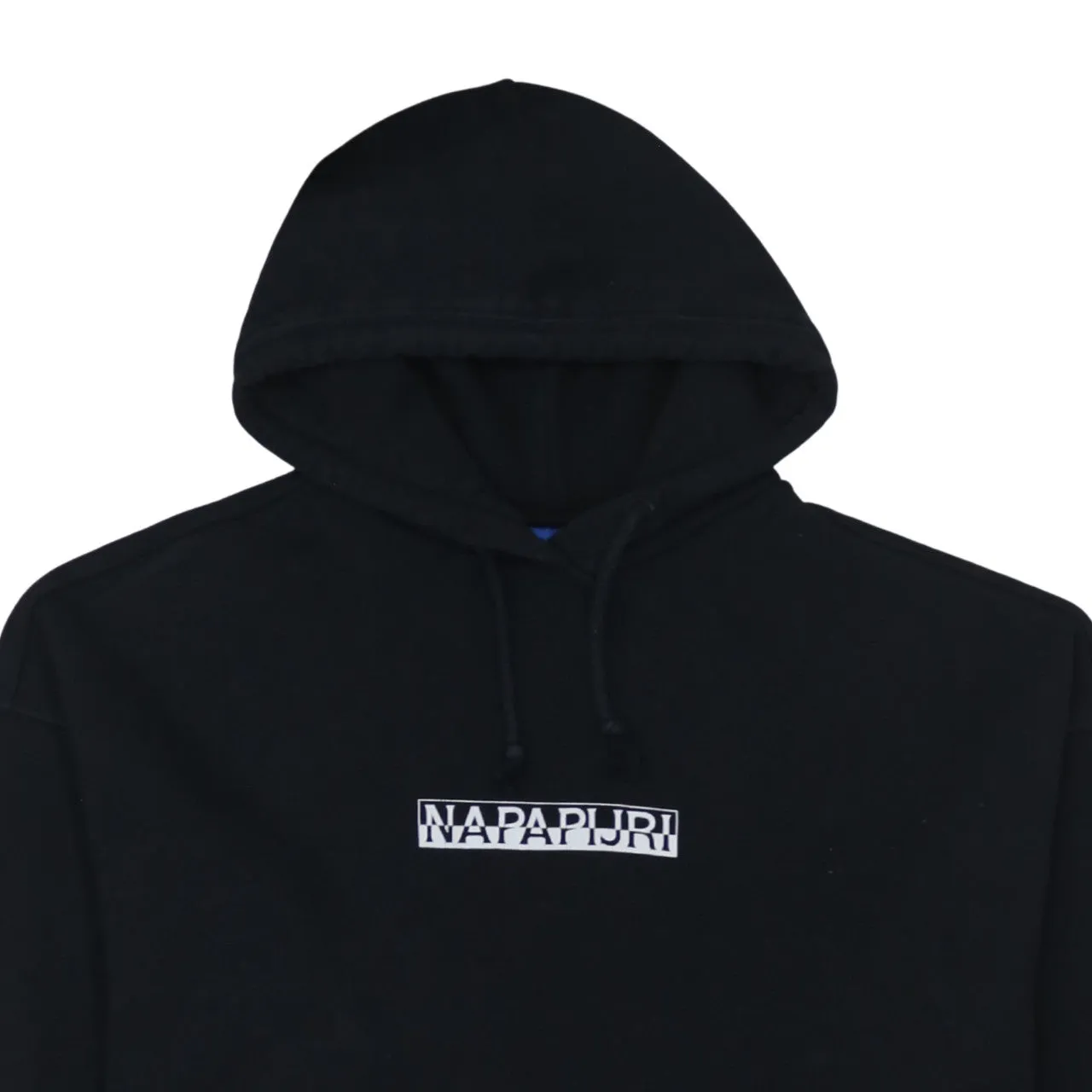 Napapijri 90's Spellout Pullover Hoodie Medium Black sold by Vintage Club product image thumbnail 3