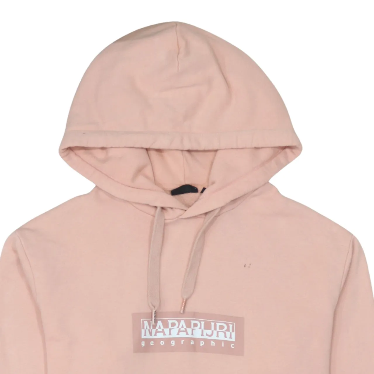 Napapijri 90's Spellout Pullover Hoodie Small Pink sold by Vintage Club product image thumbnail 3