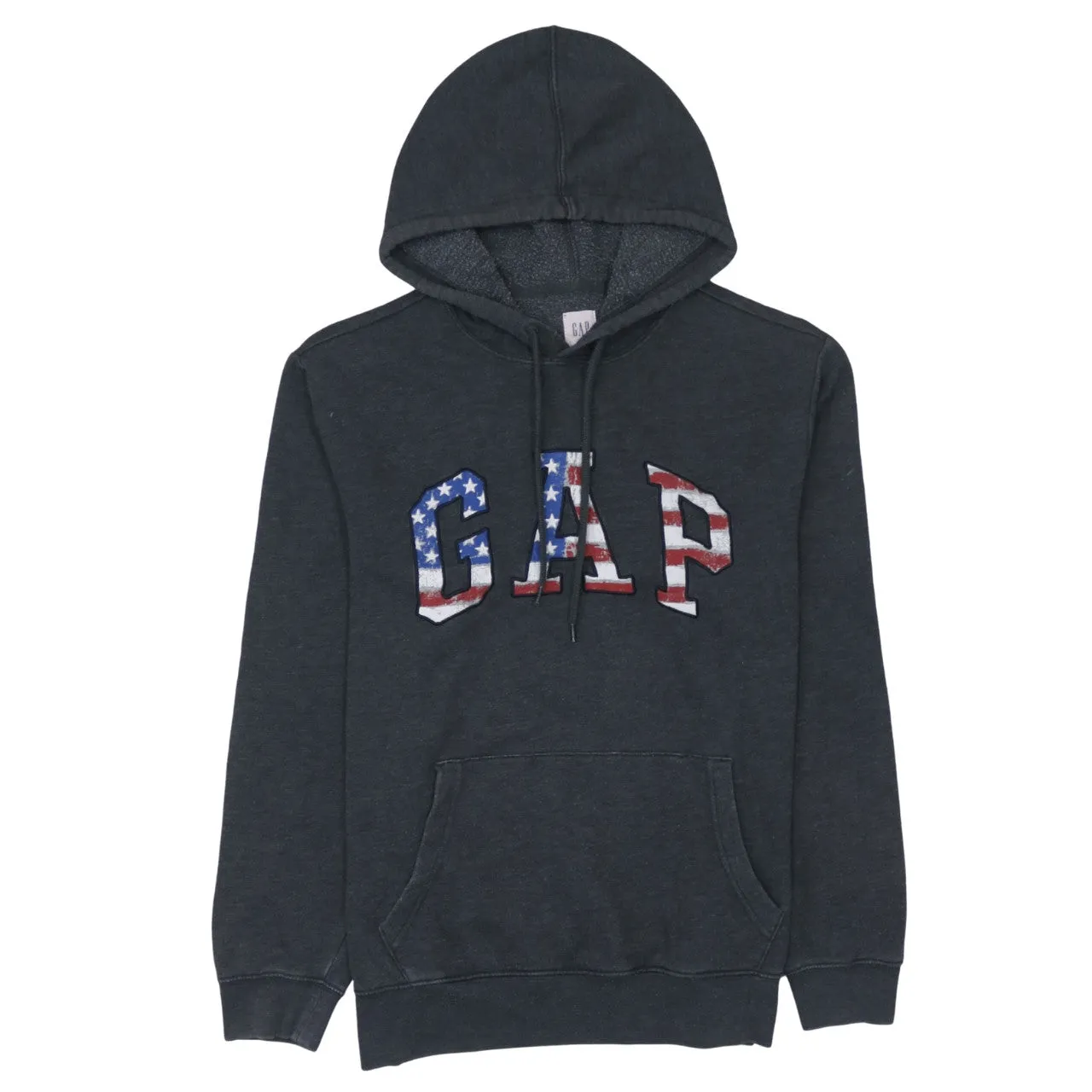 Gap 90's Spellout Pullover Hoodie Medium Grey sold by Vintage Club