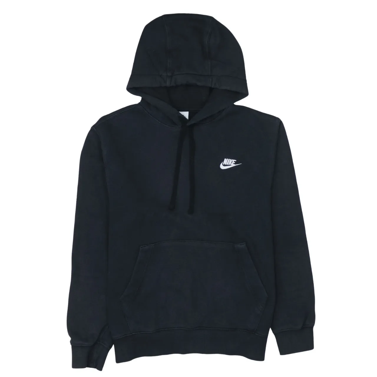 Nike 90's Swoosh Pullover Hoodie Small Black sold by Vintage Club